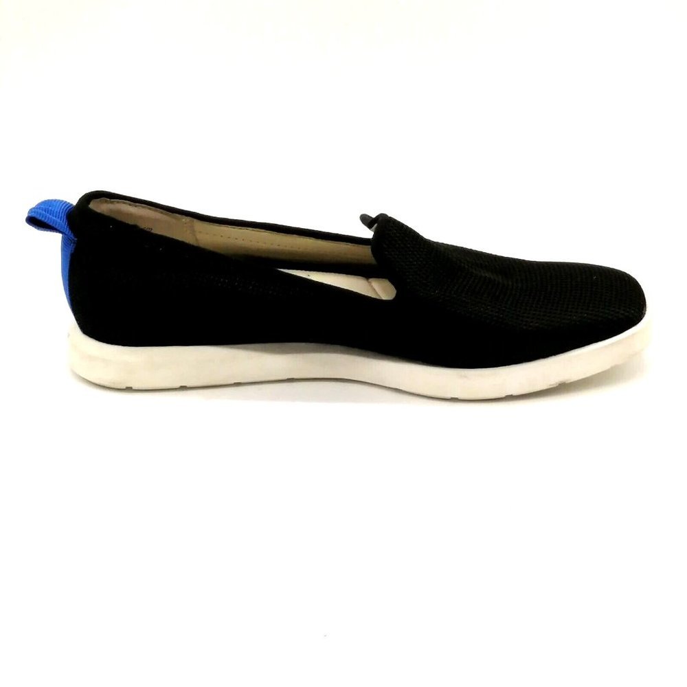 Franco Sarto Womens Sneaker Boston Black Loafer Slip On Square Toe Flat Heel‎ 6 - Picture 2 of 9